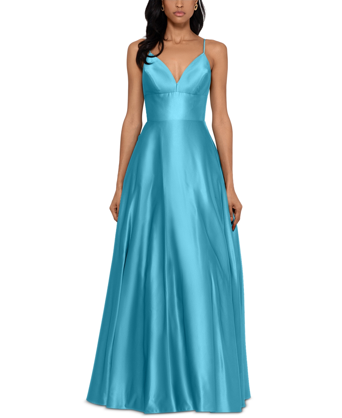 Betsy and adam satin dress hot sale
