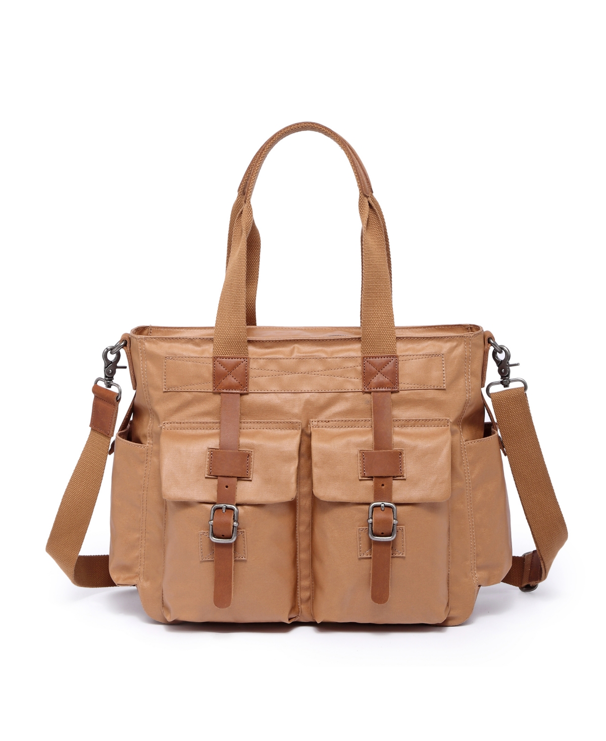Tsd Brand Urban Light Coated Canvas Tote Bag