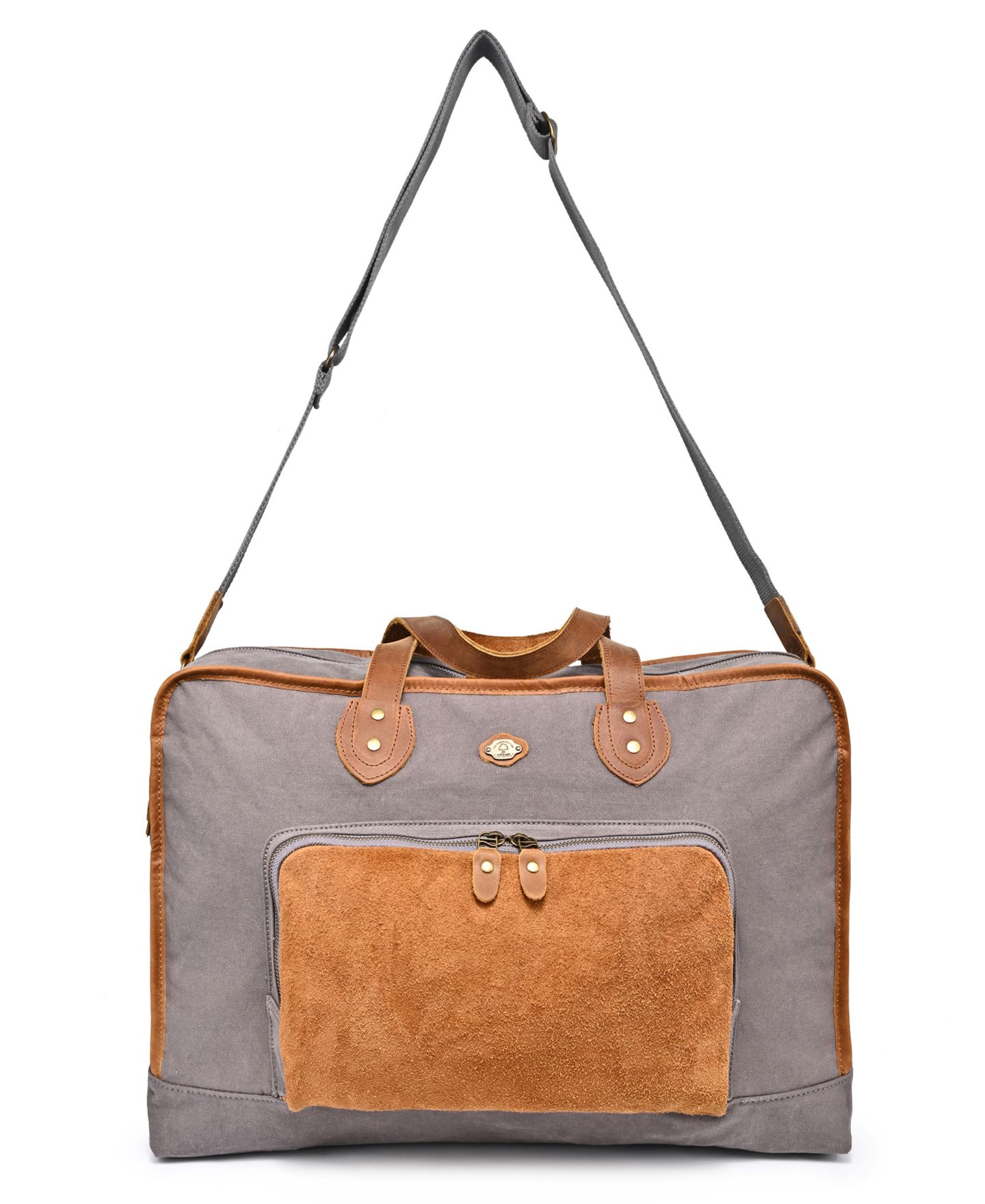 Сумка TSD BRAND Valley Oak Large Canvas Weekender, цвет: Серый — фото 9