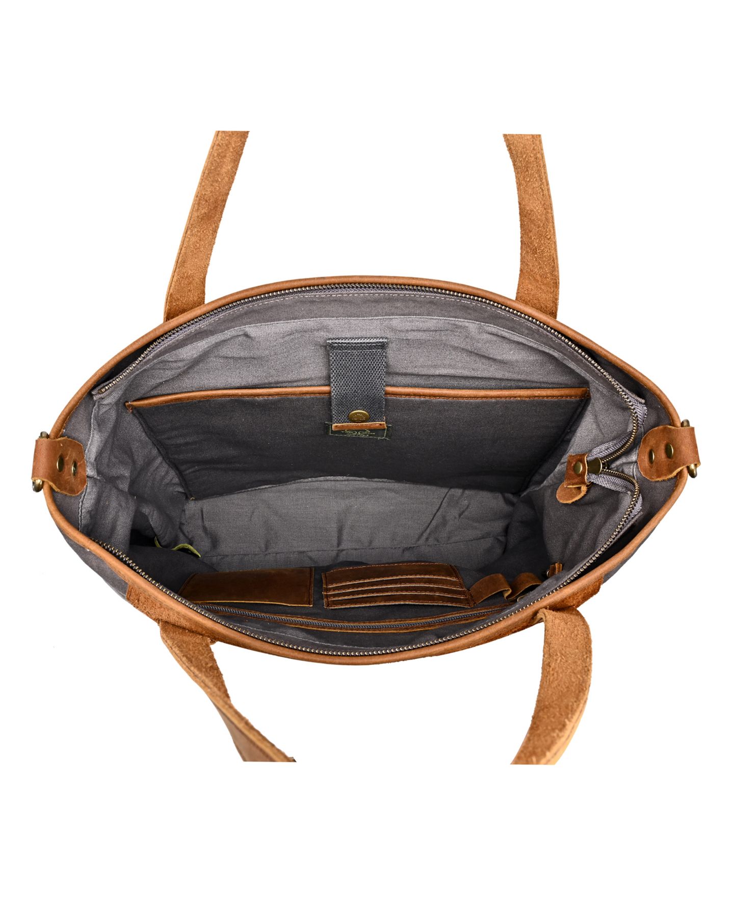 Женская сумка TSD BRAND Valley Oak Canvas, цвет: Серый — фото 2