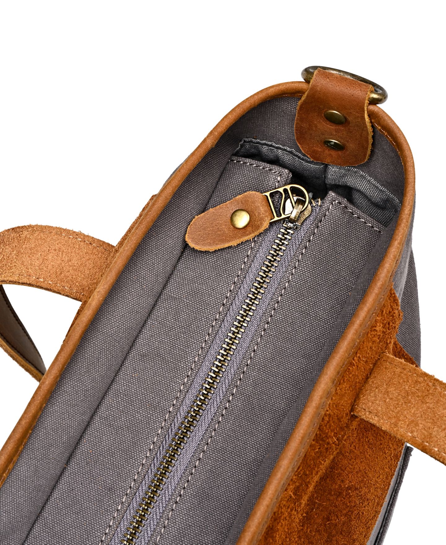Женская сумка TSD BRAND Valley Oak Canvas, цвет: Серый — фото 11