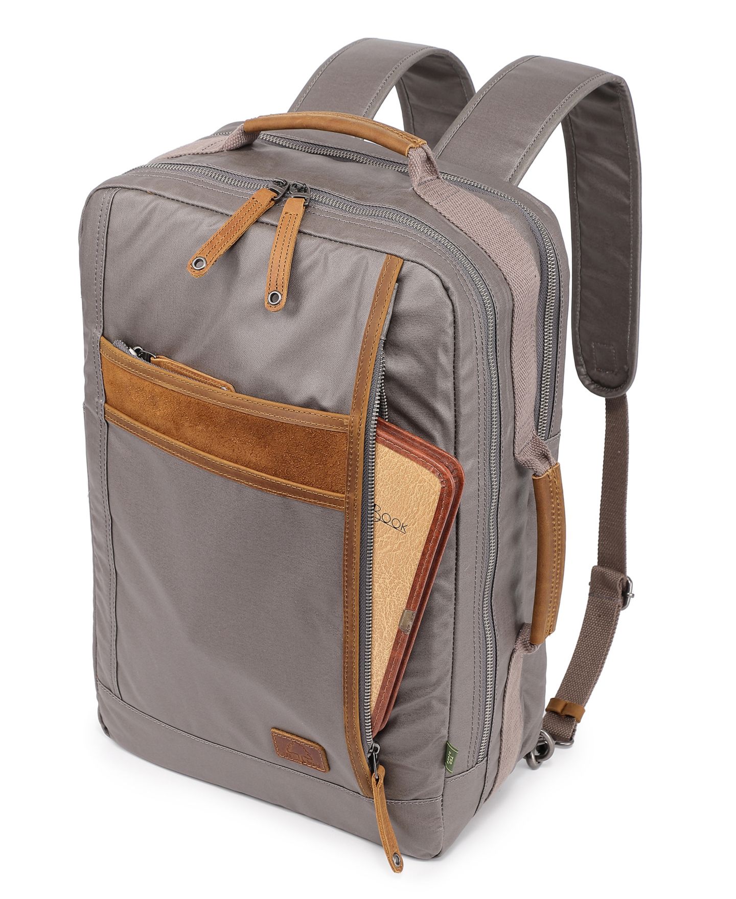 Рюкзак TSD BRAND Madrone Coated Canvas, цвет: Серый — фото 6