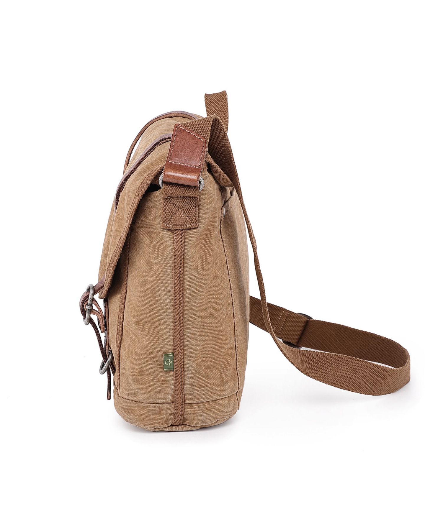 Женская сумка TSD BRAND Forest Canvas Messenger, цвет: Хаки — фото 3