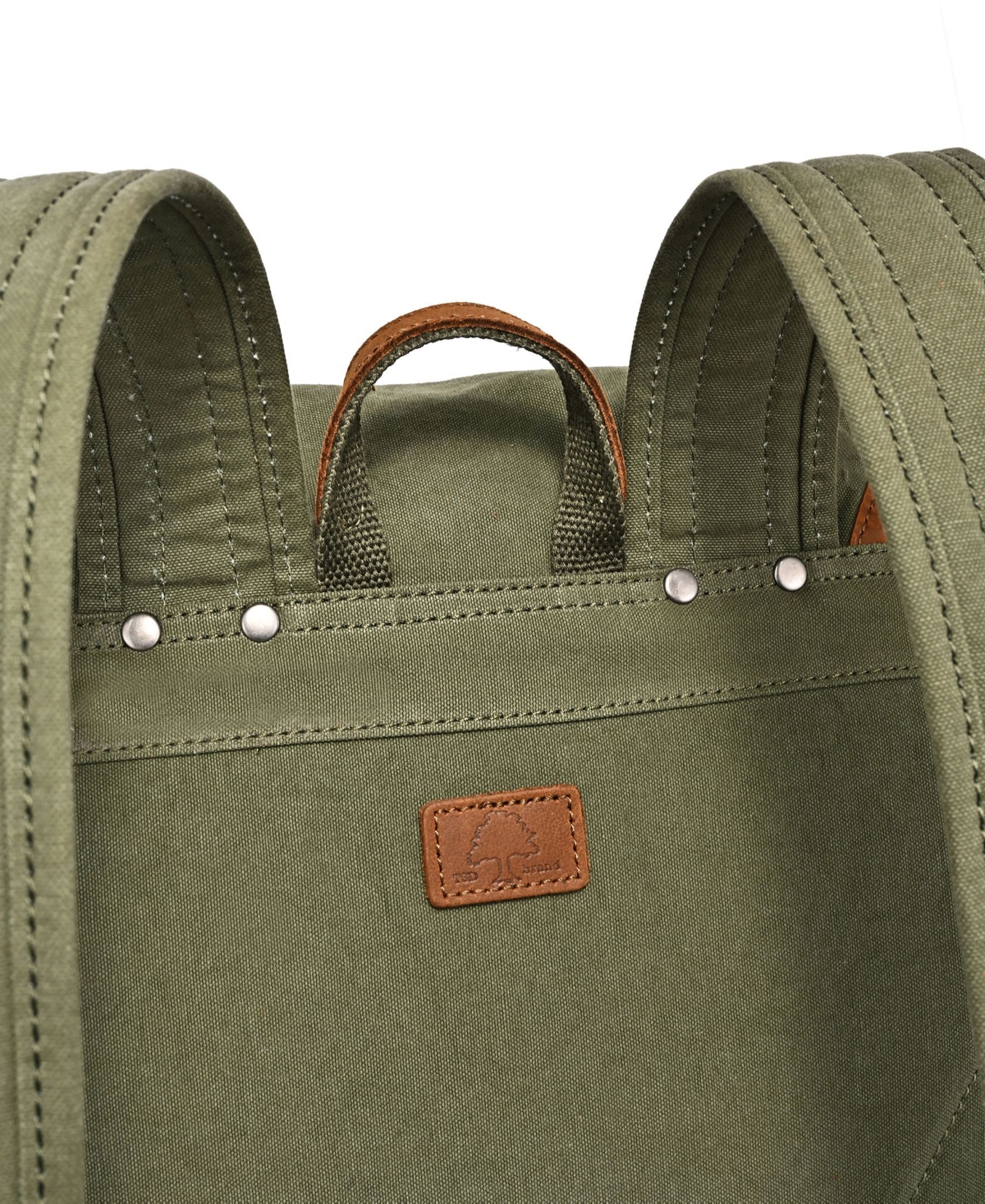 Tsd Brand Milo Canvas Backpack In Olive