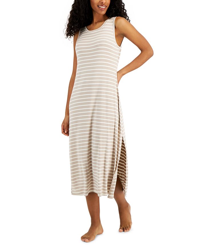 Alfani Women's Sleeveless Crewneck Nightgown, Created for Macy's - Macy's