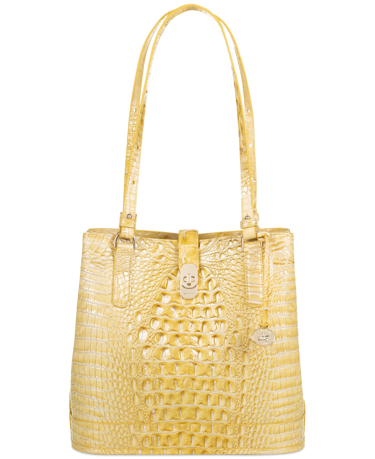 Brahmin Fiora Melbourne Embossed Leather Shoulder Bag In Butter ModeSens