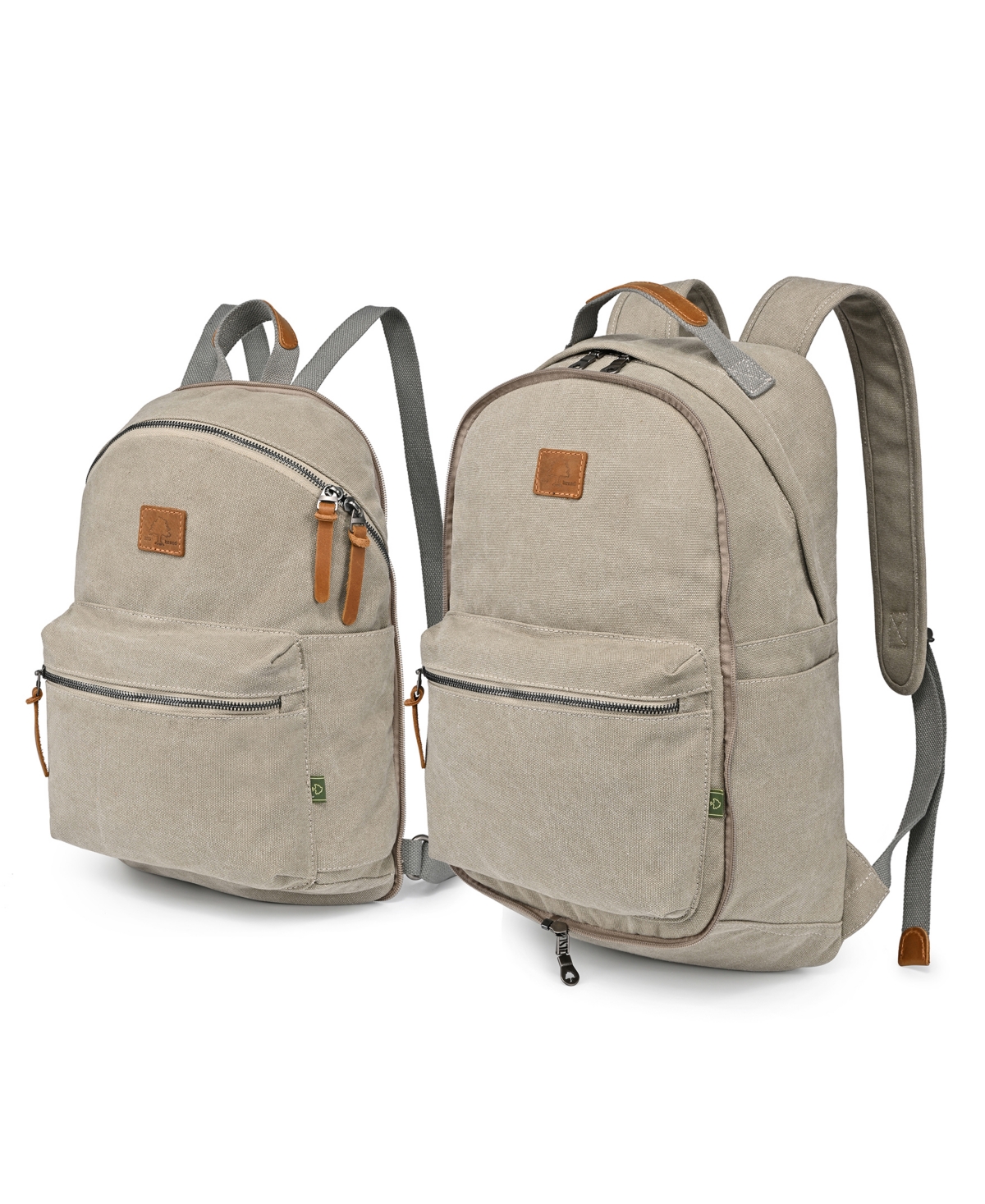 Trail and Tree Double Canvas Backpack - Green