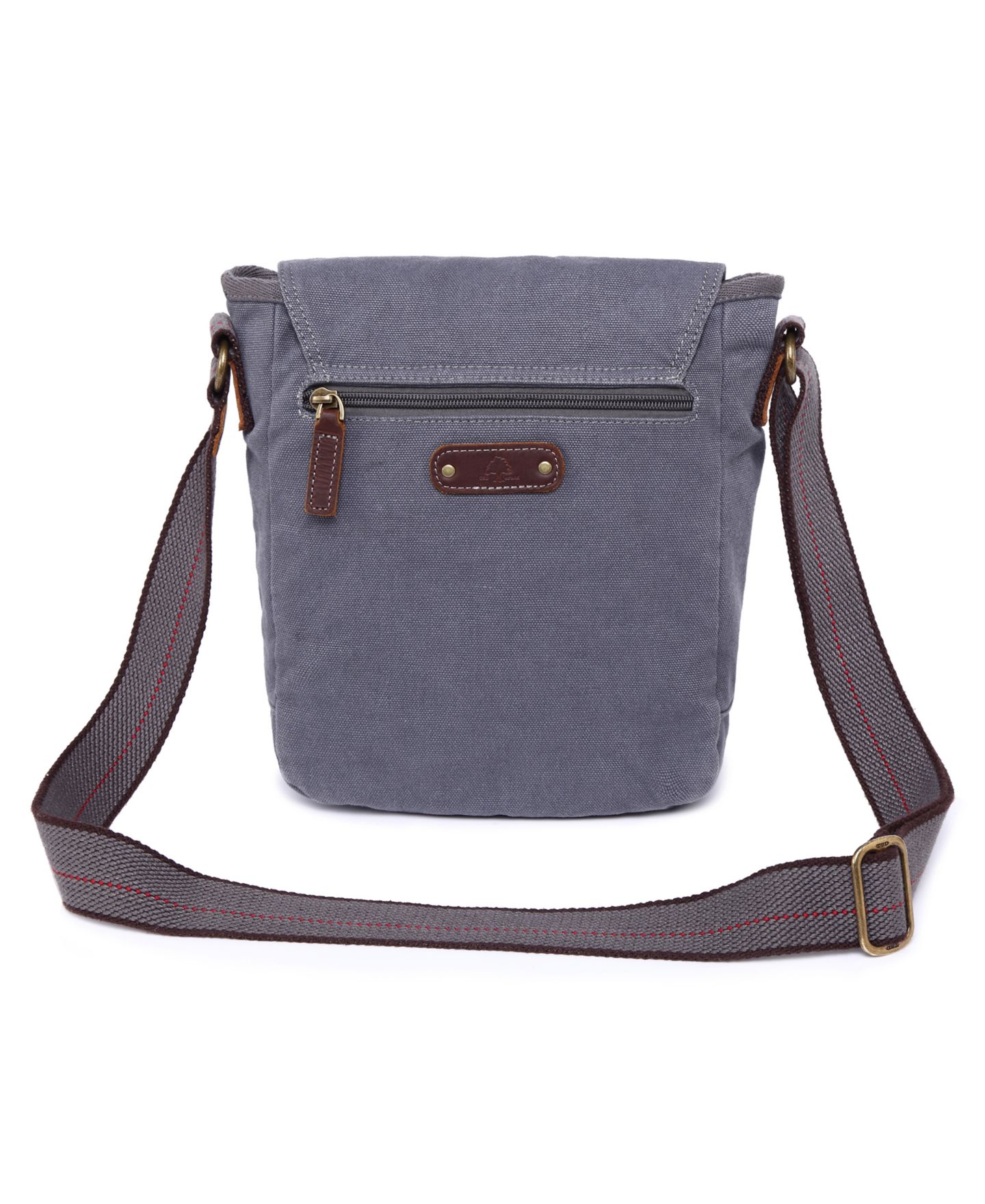 Женская сумка TSD BRAND Spring Palm Canvas Crossbody, цвет: Серый — фото 2