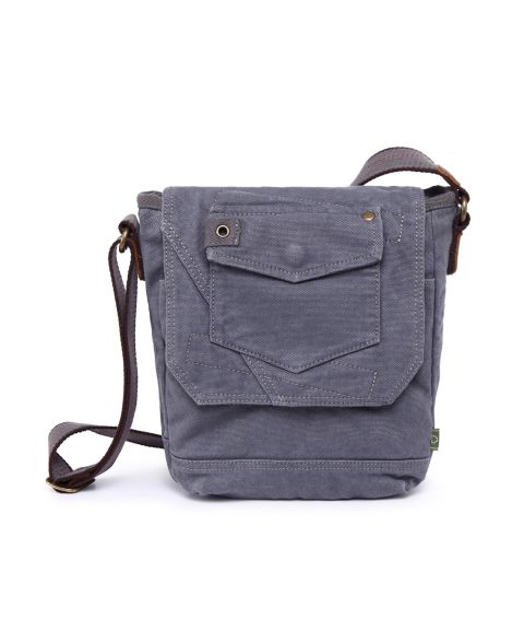 Женская сумка TSD BRAND Spring Palm Canvas Crossbody, цвет: Серый