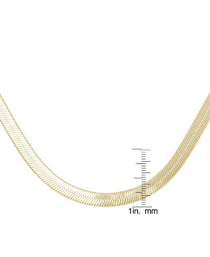 Macy's best sale herringbone necklace