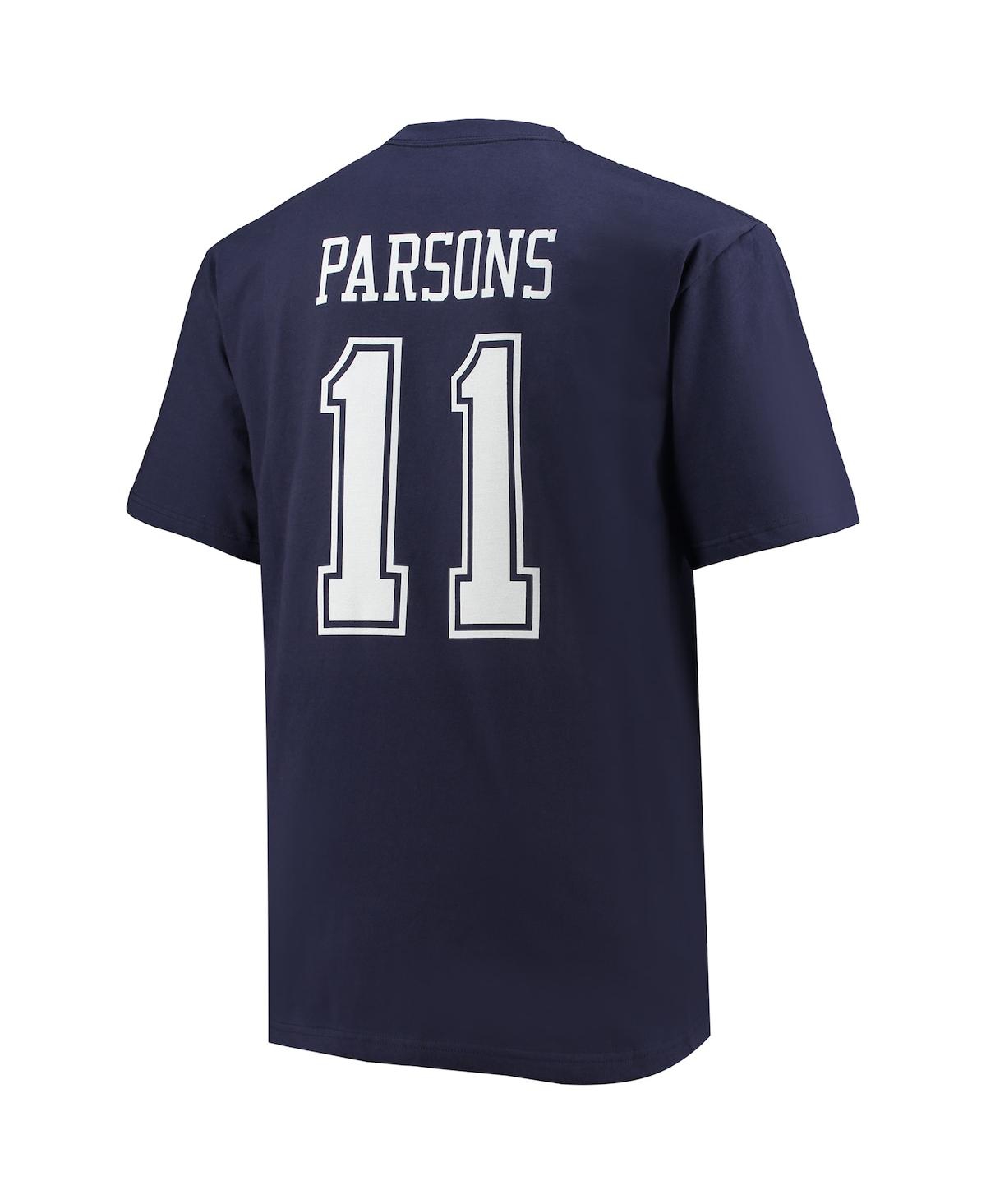 Men's Fanatics Micah ParsonsDallas Cowboys Big and Tall Player Name Number T-shirt - Navy