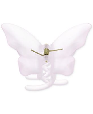 Photo 1 of INC International Concepts Gold-Tone White Butterfly Hair Claw Clip,
