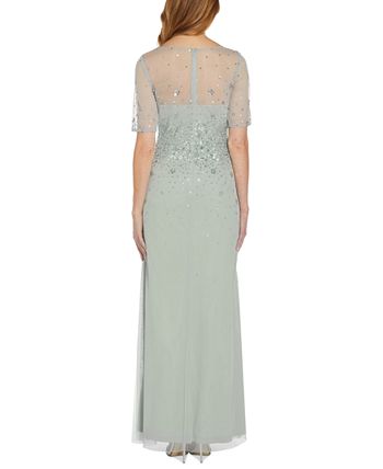 Papell Studio Beaded Gown & Reviews - Dresses - Women - Macy's