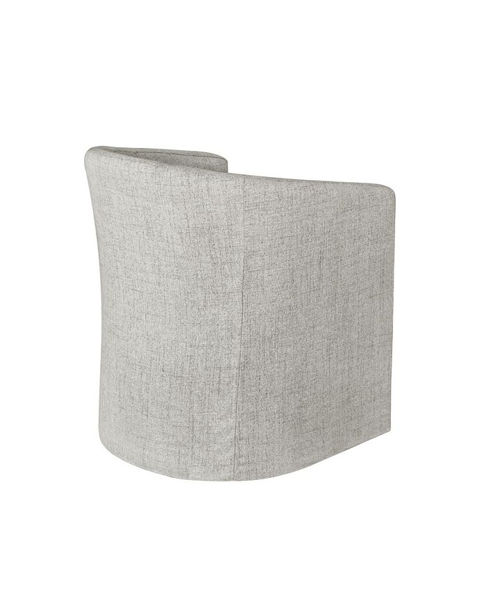 Accentrics Home Slipcover Barrel Back Chair with Casters Macy's