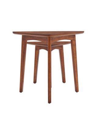 Monterey 24" Mid-Century Triangular Nesting End Tables, Set of 2