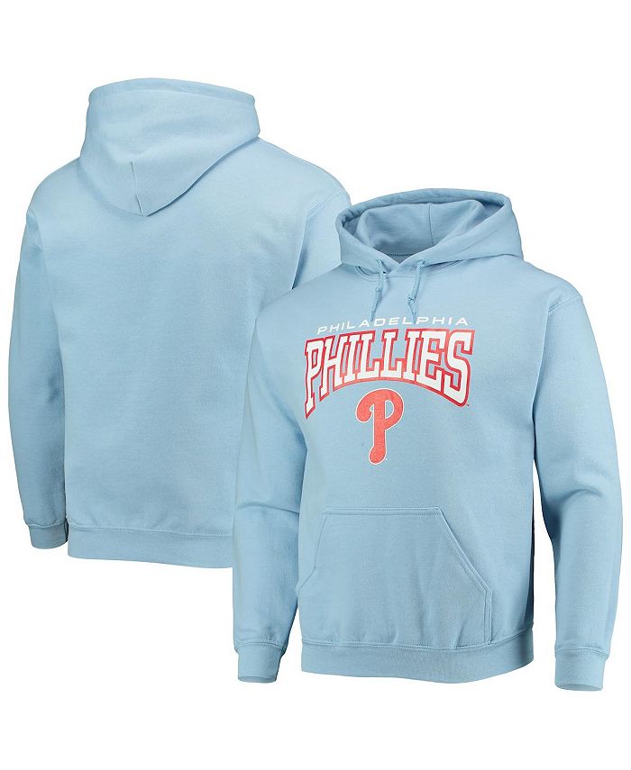 Philadelphia Phillies Stitches Team Logo Pullover Hoodie - Light Blue