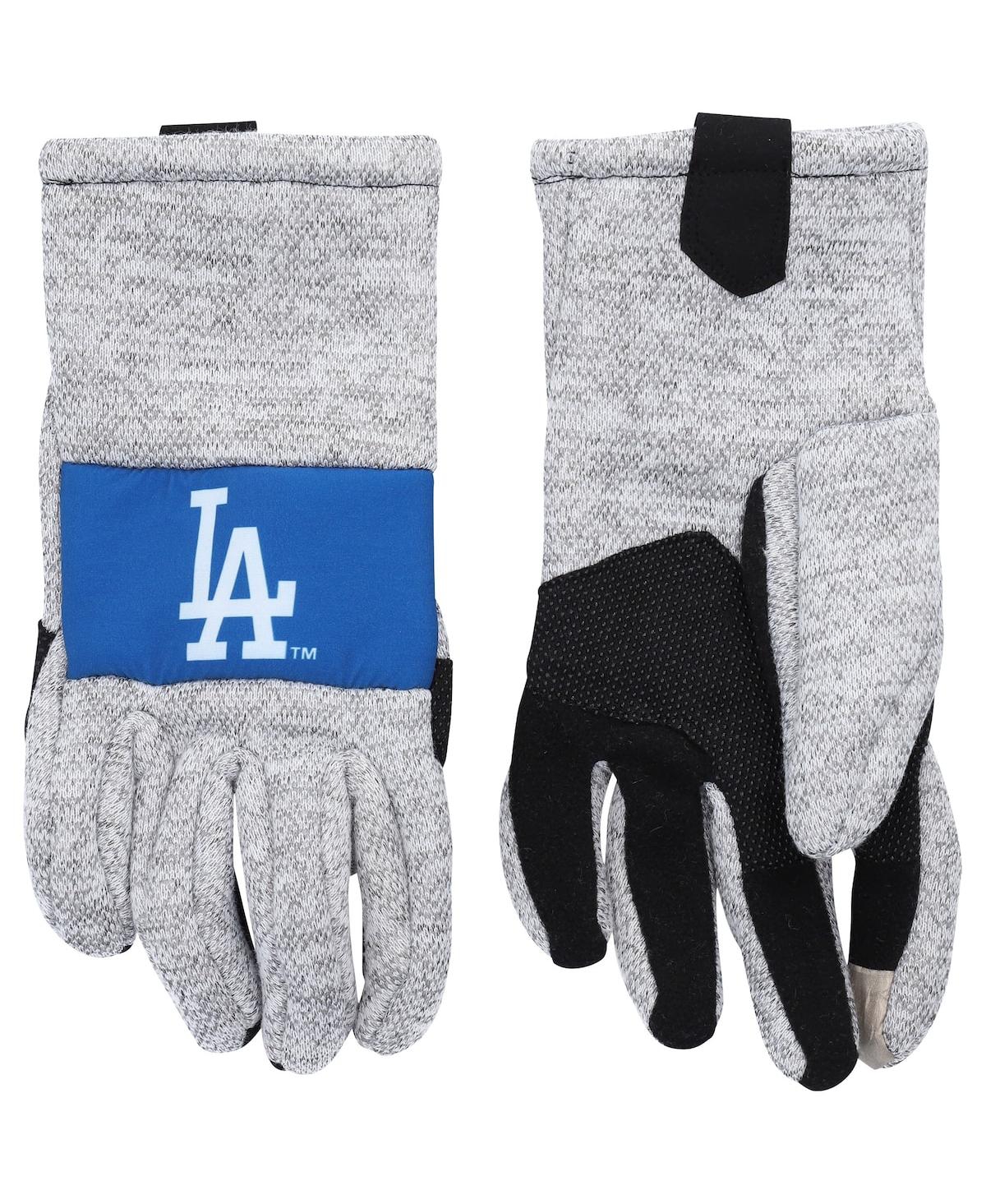 Men's Foco Gray Los Angeles Dodgers Team Knit Gloves - Gray