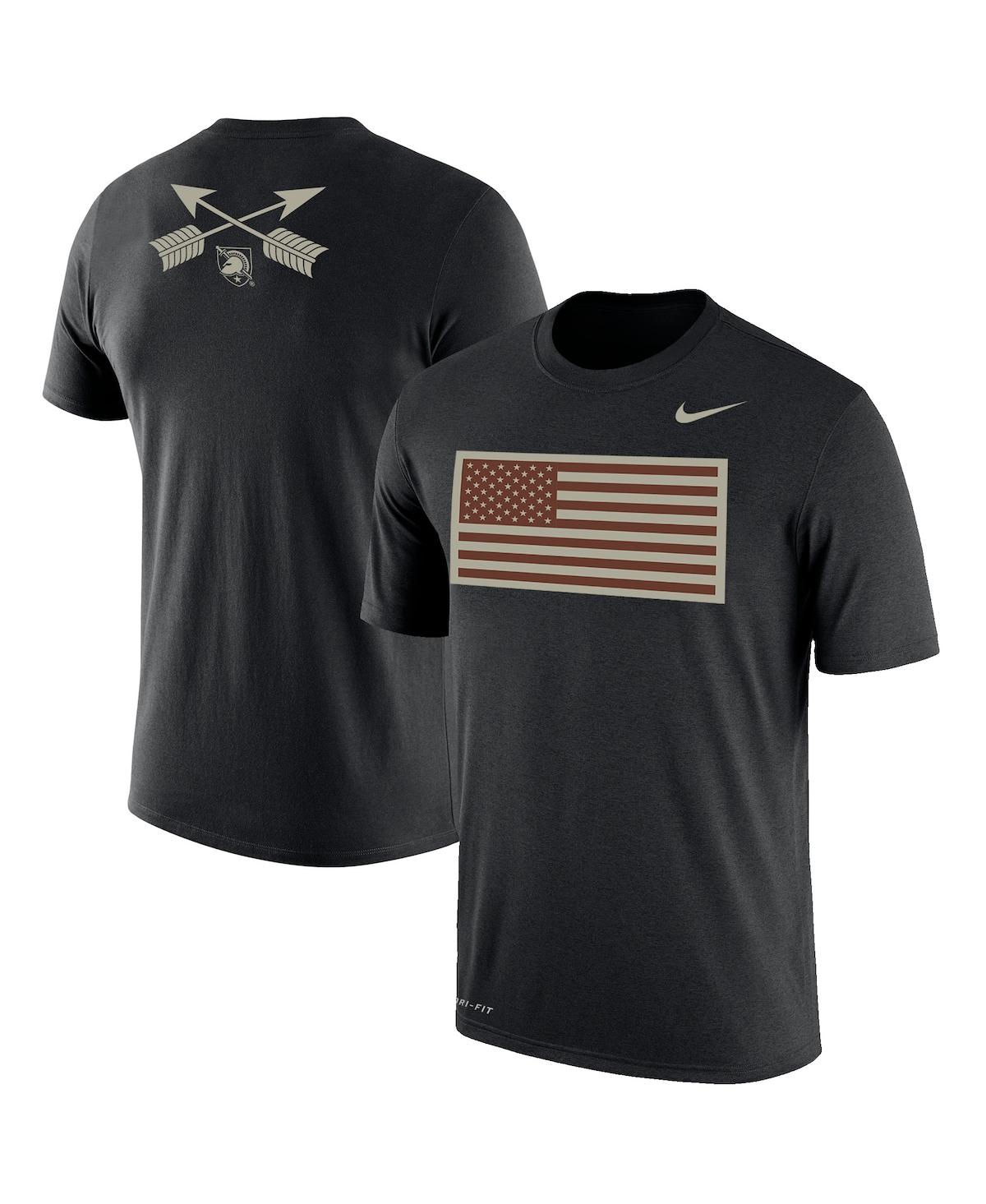 Men's Nike Black Army Black Knights Rivalry Flag 2-Hit Performance T-shirt