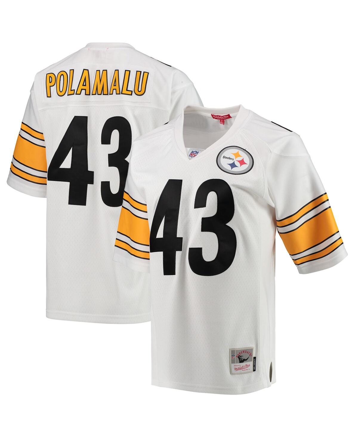 Women's Mitchell & Ness Troy PolamaluPittsburgh Steelers 2005 Legacy Replica Team Jersey - White