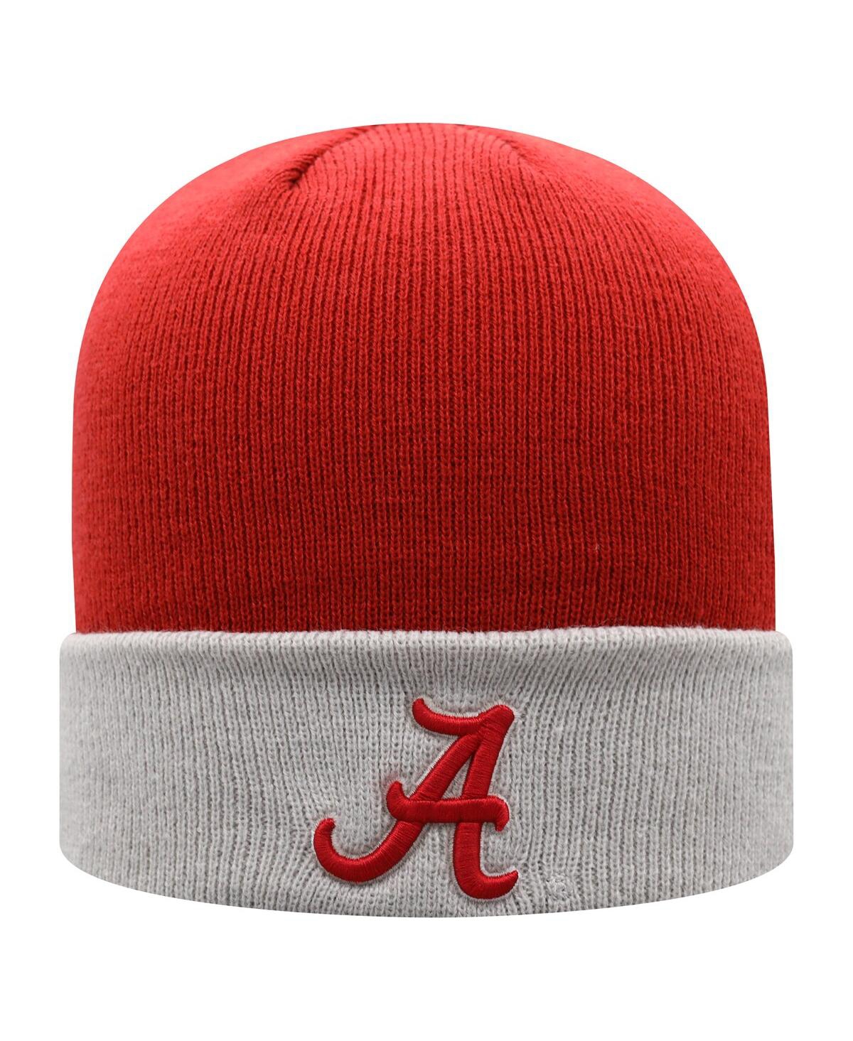 Men's Top of the World Gray Alabama Crimson Tide Core 2-Tone Cuffed Knit Hat - Gray