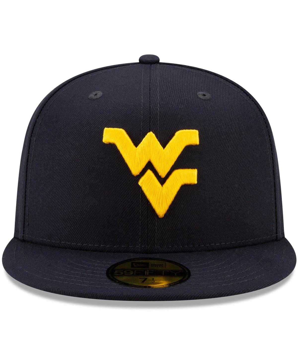 Men's New EraWest Virginia Mountaineers Basic 59FIFTY Team Fitted Hat - Navy