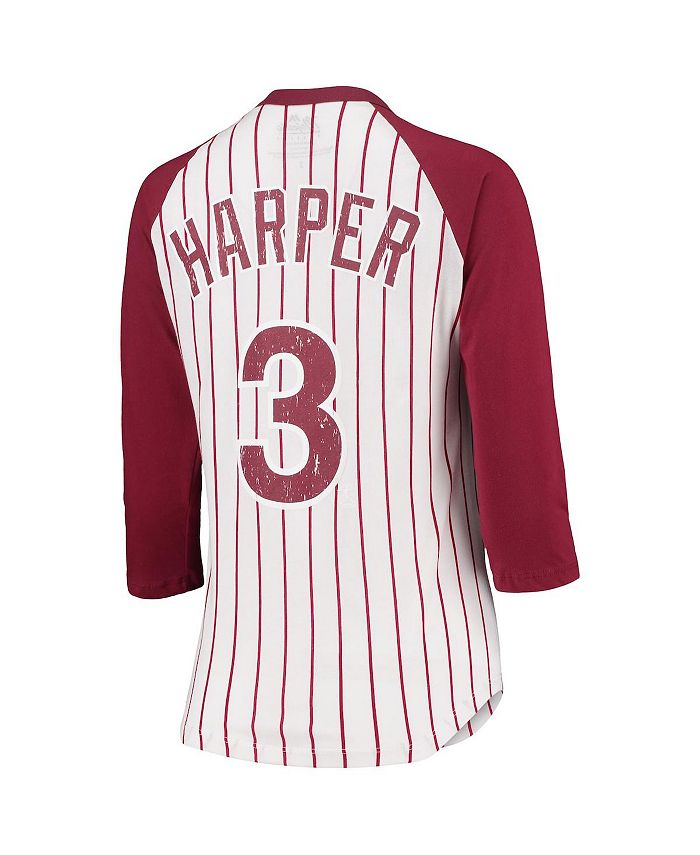 Men's Philadelphia Phillies Bryce Harper Majestic Scarlet Official