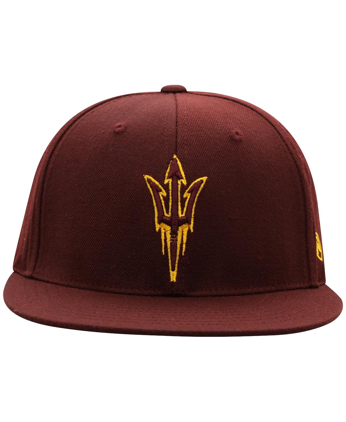 Men's Top of the WorldArizona State Sun Devils Team Color Fitted Hat - Maroon