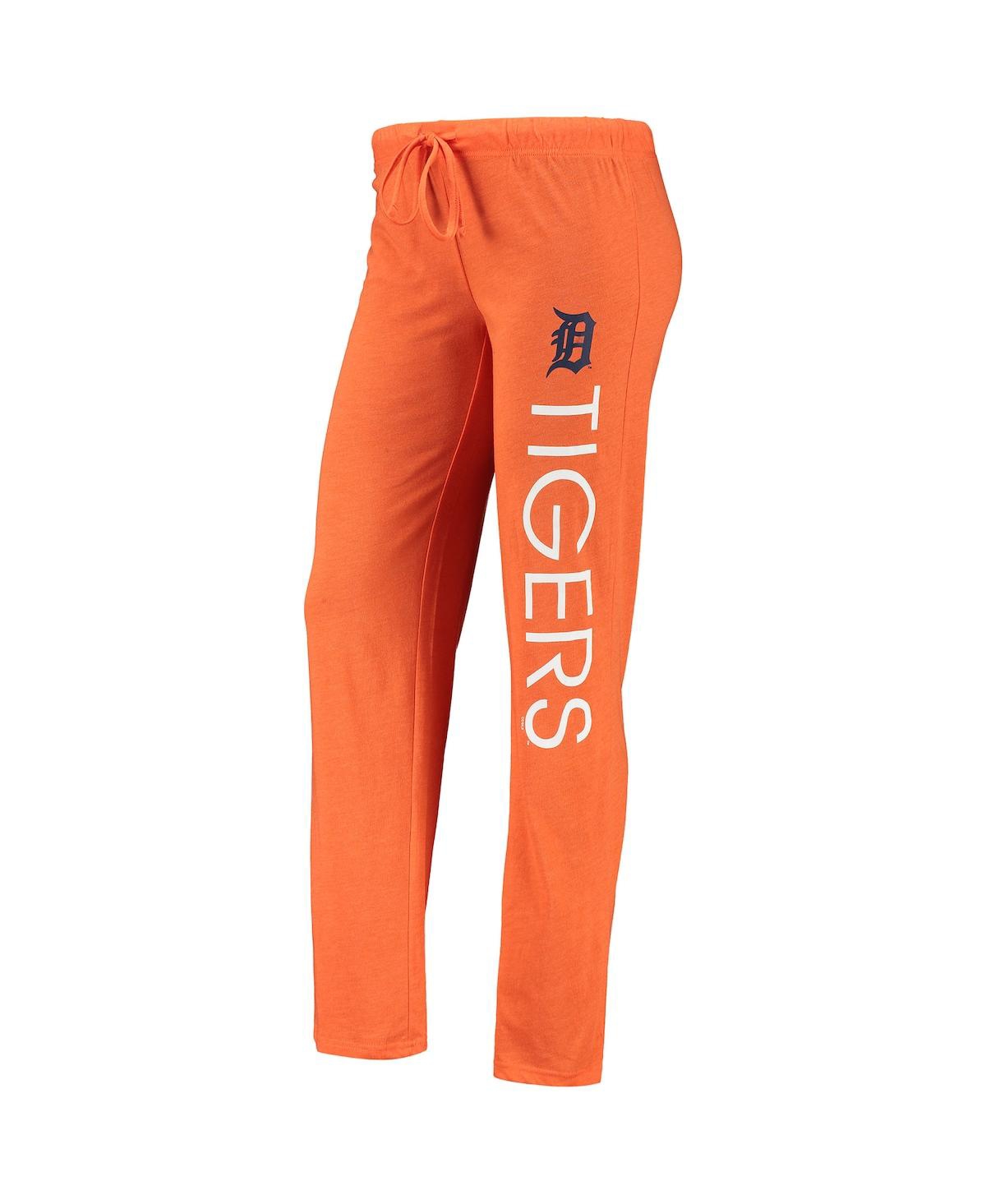 Shop Concepts Sport Women's  Orange, Navy Detroit Tigers Meter Muscle Tank Top And Pants Sleep Set In Orange,navy