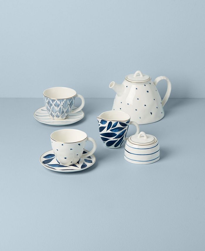 Lenox Blue Bay 9Piece Tea Set & Reviews Fine China Macy's