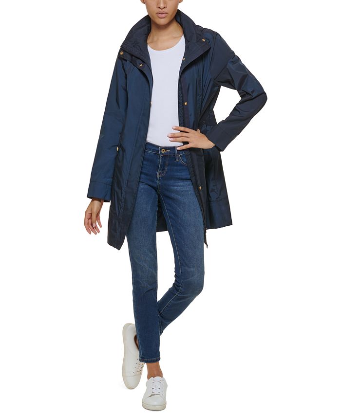 Cole Haan Packable Hooded Raincoat & Reviews - Coats & Jackets - Women ...