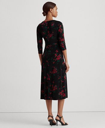 Lauren Ralph Lauren Pleated Jersey Dress - Macy's