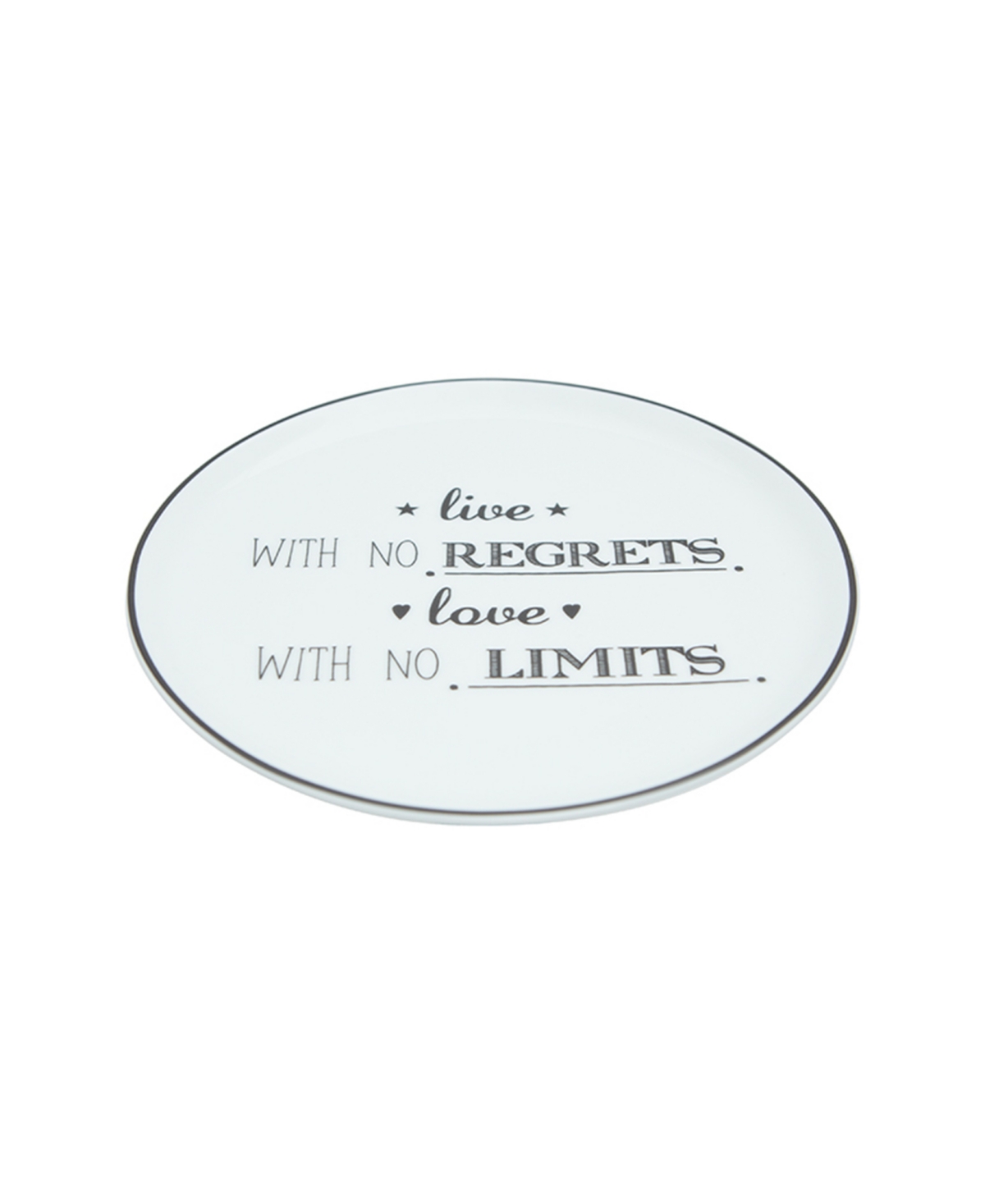 Be Happy 4-Piece Cake Plate Set