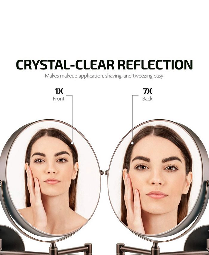 OVENTE Wall Mounted Vanity Makeup Mirror & Reviews Bathroom