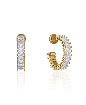 Women's Sadie 18K Gold-Tone Brass Hoop Earrings