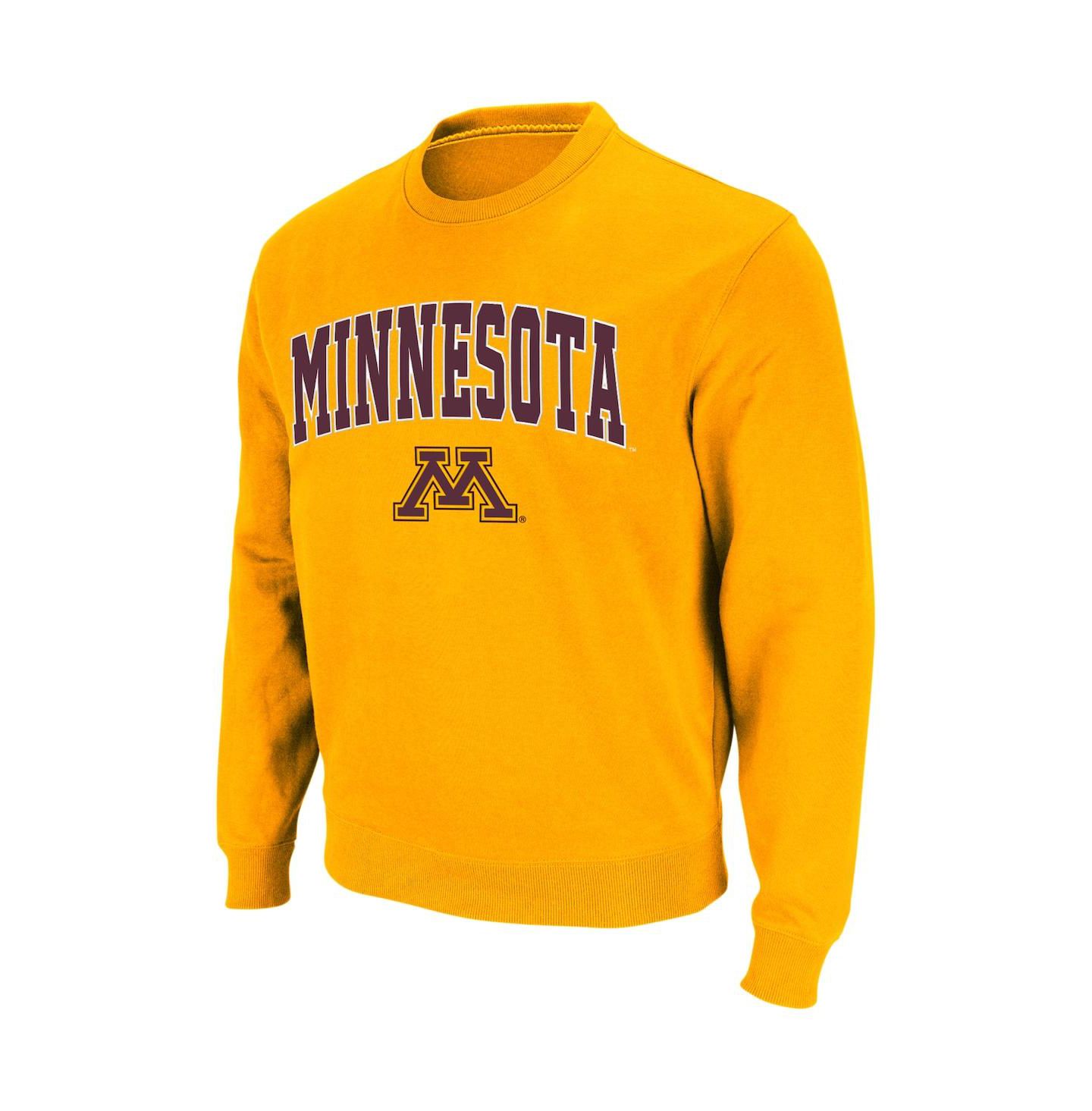 Мужская толстовка Colosseum Minnesota Golden Gophers Arch & Logo Crew Neck, цвет: Угольный — фото 5
