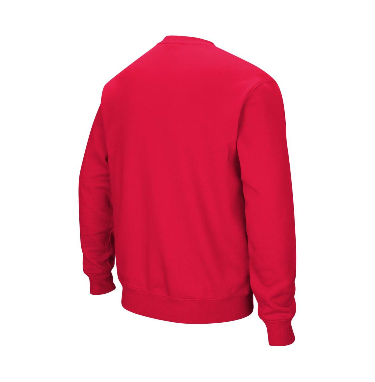Мужская толстовка Colosseum Kansas Jayhawks Arch & Logo Crew Neck, цвет: Красный — фото 3