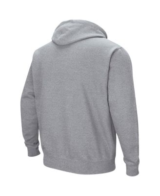 Men's Heathered Gray Idaho Vandals Arch and Logo Pullover Hoodie
