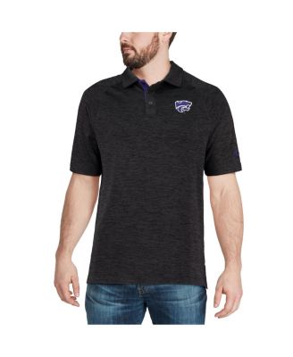 Men's Black Kansas State Wildcats Down Swing Polo Shirt