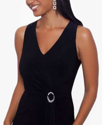 Betsy & Adam Embellished Jersey Gown - Macy's