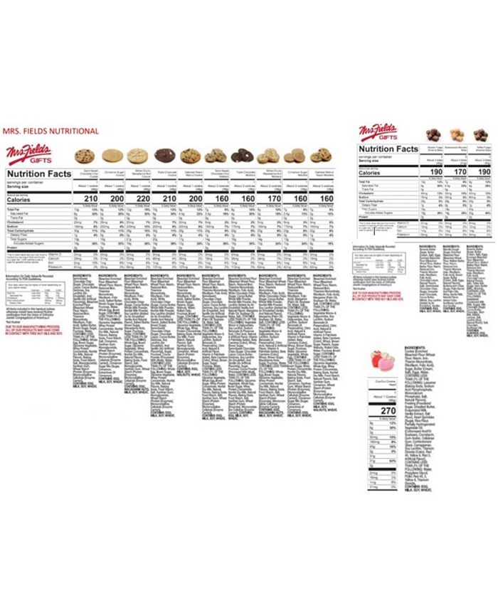 Mrs. Fields Love Mail Special Delivery Valentine's Day Cookies and