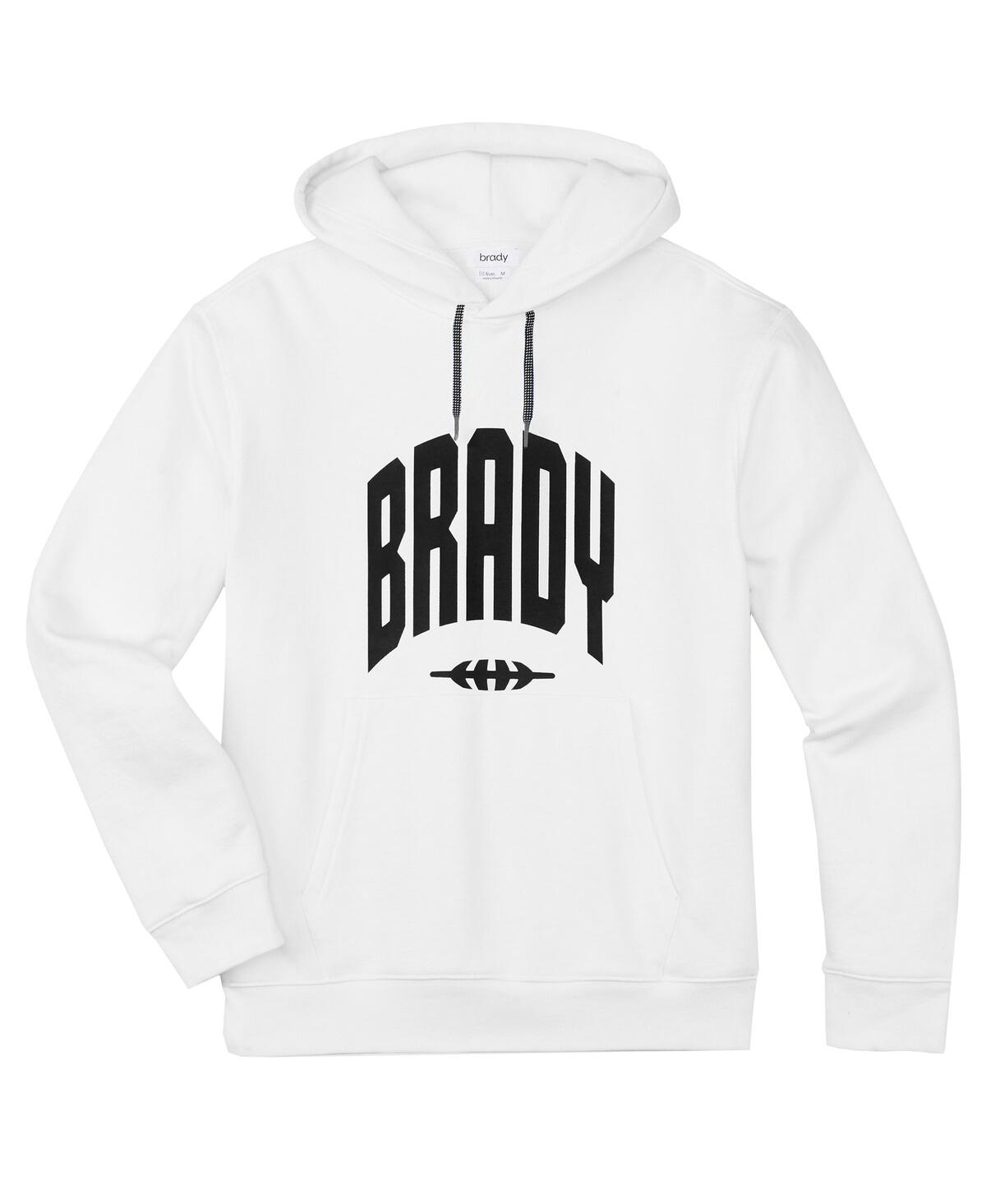 Men's Brady White Varsity Pullover Hoodie - White