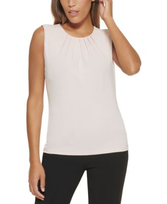 macy's calvin klein sleeveless blouse