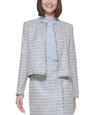 calvin klein tweed suit