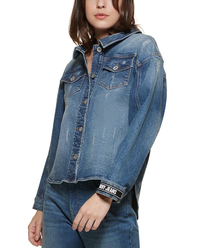 DKNY Jeans Denim Shacket Macy's