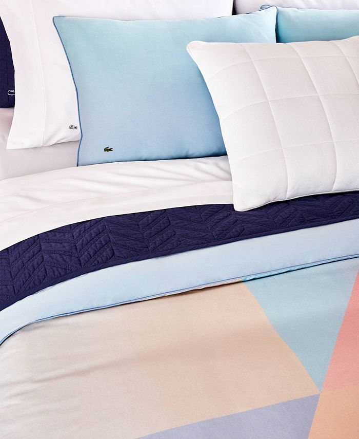 Lacoste Home Colorblock Ombre 3 Pieces Comforter Set, King & Reviews