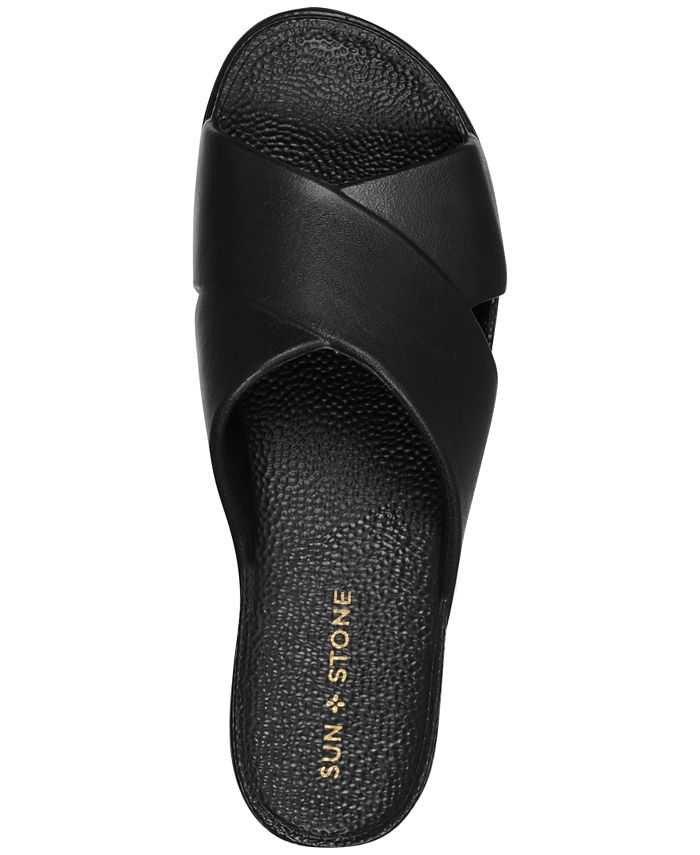 Sun + Stone Islla Crisscross EVA Slide Sandals, Created for Macy's - Macy's