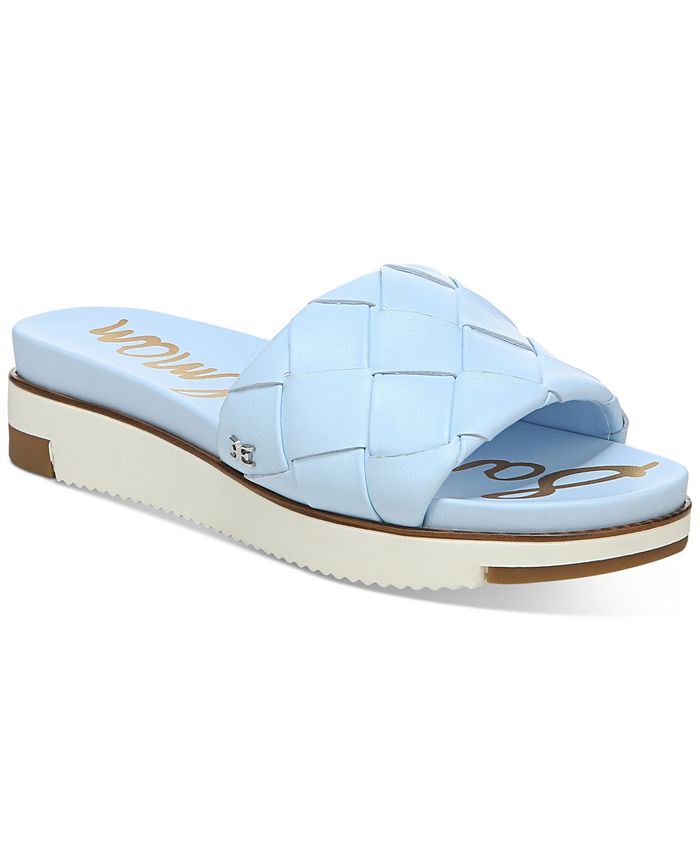 Sam Edelman Women's Adaley Woven Platform Sport Slides Macy's