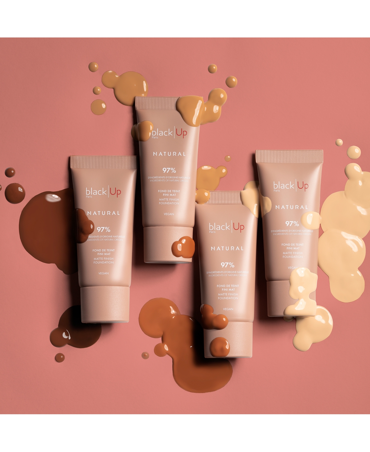 black Up Natural Matte Foundation - Matte Foundation N02