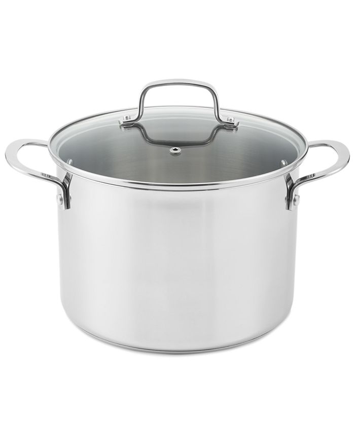 The Cellar Stainless Steel 8-Qt. Covered Stockpot, Created for Macy's ...