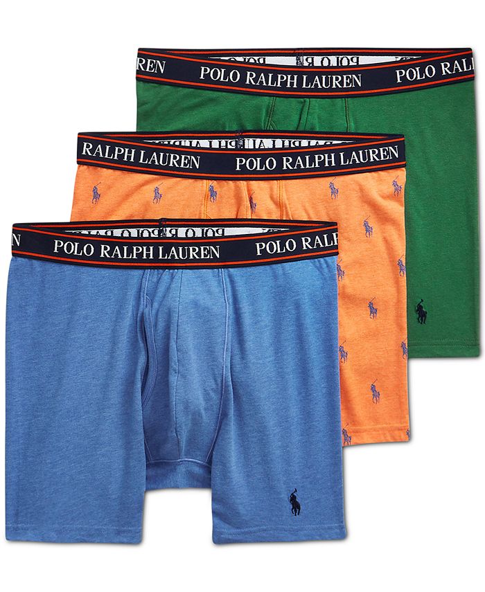 Polo Ralph Lauren Men's 3-Pk. Classic-Stretch Boxer Briefs - Macy's